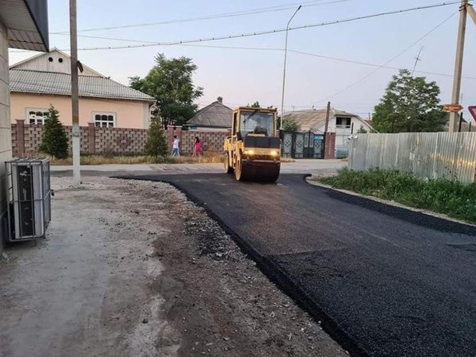 Туркестан: В Жетысайском районе широко ведется работа по ремонту дорог